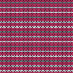 Vector seamless knitted striped pattern