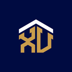 Initial Letters XV House Logo Design