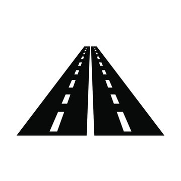 road icon on white background