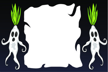 happy halloween card with Mandrake