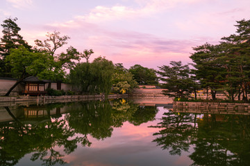 Obraz premium Beautiful Pond of Gyeonghoeru in Gyeongbokgung Palace, Seoul, Sough Korea