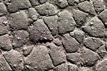 Fragment of a wall from a chipped stone