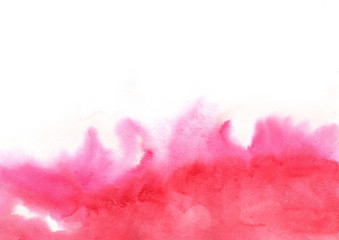 Abstract Cherry red and pink watercolor background for decoration on Valentine's day and wedding events.