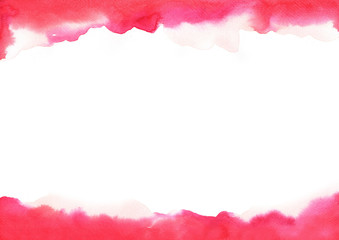 Abstract Cherry red and pink watercolor background for decoration on Valentine's day and wedding events.