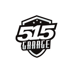 515 Car Garage Badge Logo design