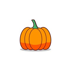Pumpkin icon isolated on white background