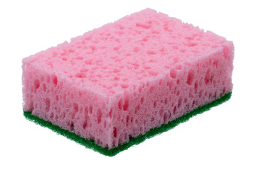 Sponge for dishes washing isolated
