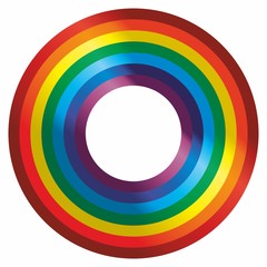 Rainbow, Colors Rainbow. Vector Illustration	