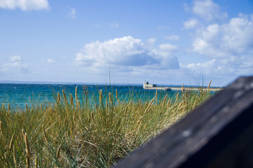 Fototapeta na wymiar piękny krajobraz brzeg morza bałtyckiego