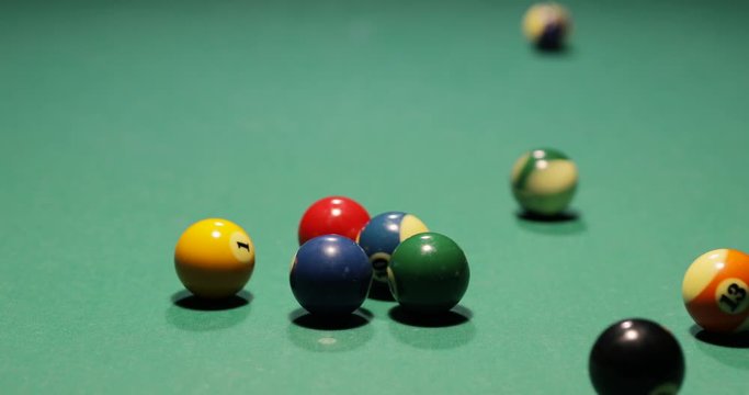 Billiard game pool play entertainment match