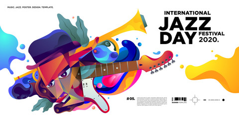 Vector illustration of international jazz day for banner, poster, and event promotion.
