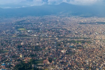Aerial View of Kathmandu Valley