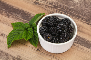 Sweet tasty ripe Blackberry heap
