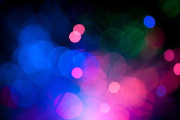 Festive lights and circles. Christmas background