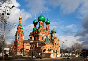 Church of the Life-Giving Trinity in Ostankino, Moscow - a monument of old Russian cult architecture