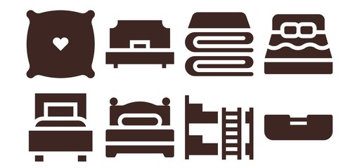 pillow icon set