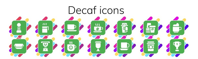 decaf icon set