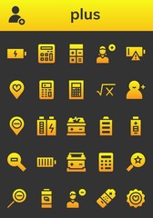 plus icon set