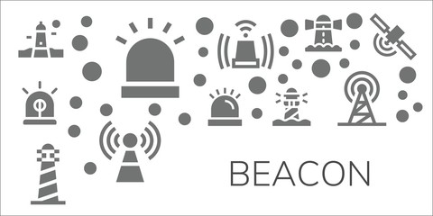 beacon icon set