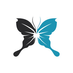 Vector Butterfly conceptual simple colorful icon Logo Vector Animal Insect