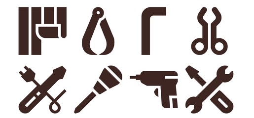 screwdriver icon set