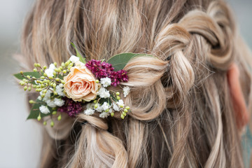 Beautiful bride hair