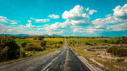 country road in the mountains