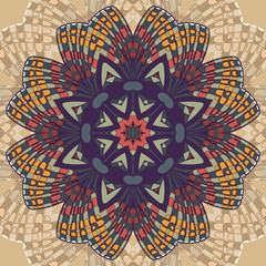 Beautiful vector circular background. Fractal image