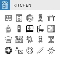 kitchen icon set