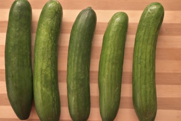Food photography : english cucumber