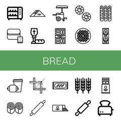 bread icon set