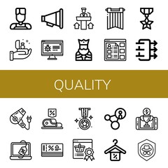 quality simple icons set