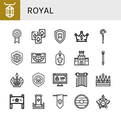 Set of royal icons
