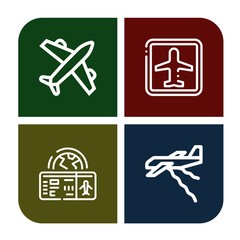 Set of airline icons