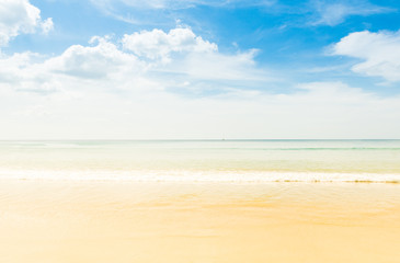 Fototapeta na wymiar Landscape view on a beach at Phuket Province, Thailand