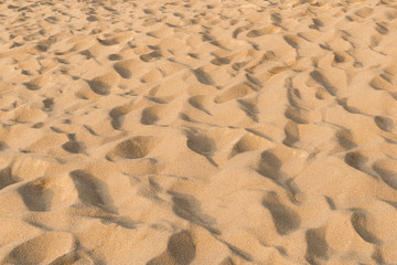 texture of sand pattern on a beach in the summer at Phuket, Thailand