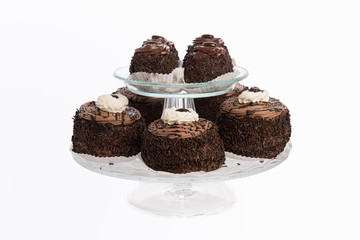 Tortine al Tartufo, Tartufo Törtchen, süße Stückchen, Pasticceria Pasticcere Konditorei / Patisserie u. Konfisserie