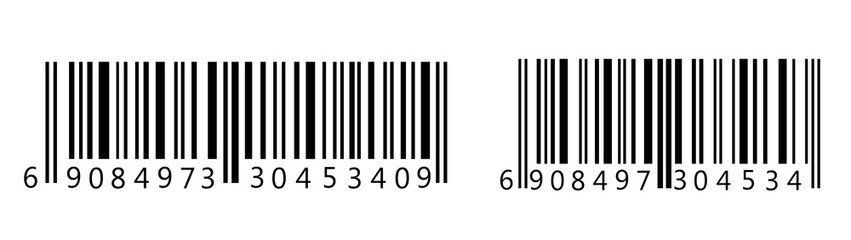 Bar code. Barcode line bar stickers. Imformation about product.