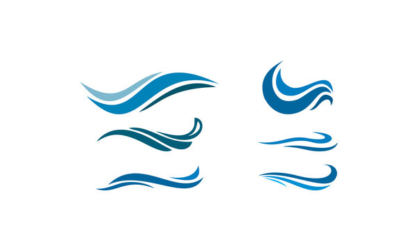 vector logo package water wave
