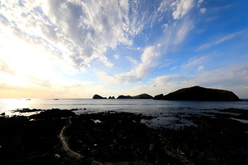 아름다운 겨울 바닷가