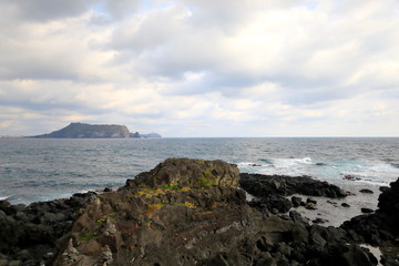 아름다운 겨울 바닷가