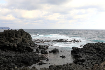 아름다운 겨울 바닷가