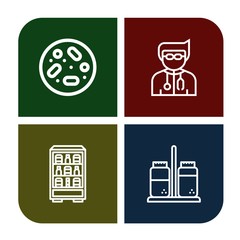 linear simple icons set