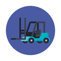 forklift design, Delivery logistics transportation shipping service warehouse industry and global theme Vector illustration