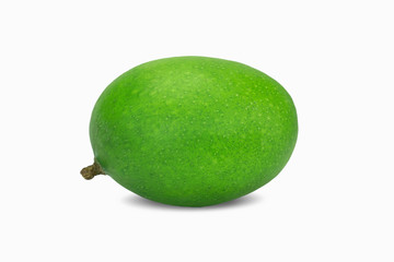 raw green mango with mango slice