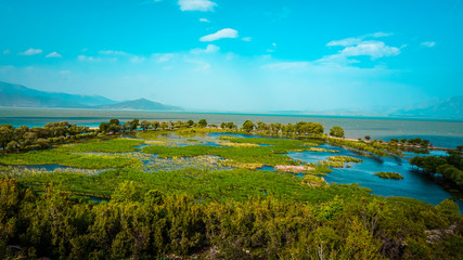 Fototapeta na wymiar landscape with lake eğirdir