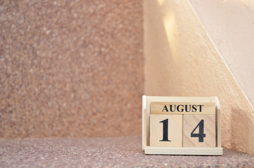 August 14, Empty gravel background.