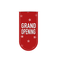 Grand opening banner design. Vector