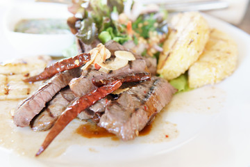Thai style beef salad