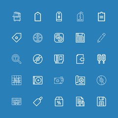 Editable 25 copy icons for web and mobile